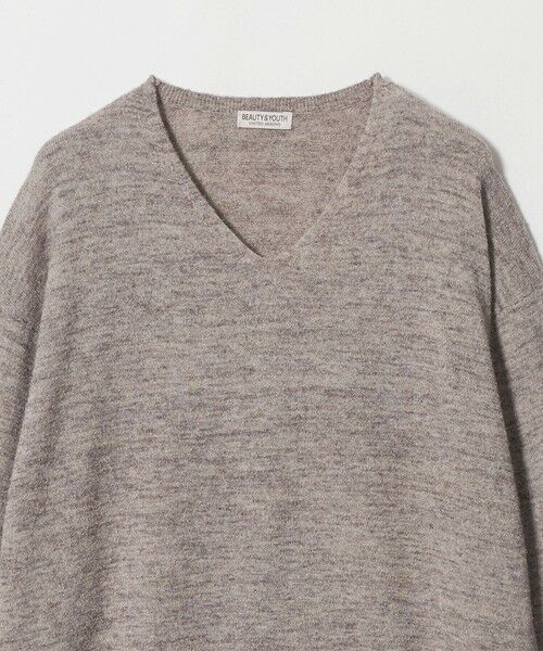BEAUTY&YOUTH UNITED ARROWS / ビューティー&ユース ユナイテッドアローズ ニット・セーター | アルパカ ミックス Vネック ニット | 詳細4