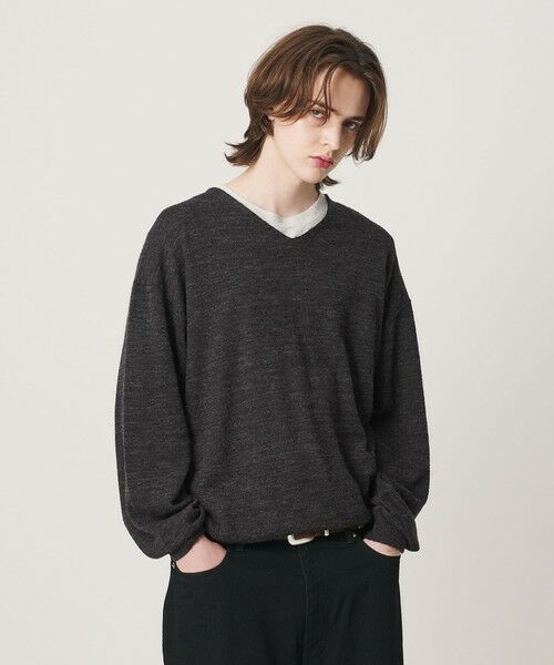 BEAUTY&YOUTH UNITED ARROWS / ビューティー&ユース ユナイテッドアローズ ニット・セーター | アルパカ ミックス Vネック ニット | 詳細7