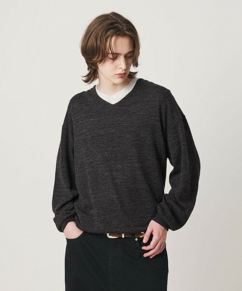 BEAUTY&YOUTH UNITED ARROWS / ビューティー&ユース ユナイテッドアローズ ニット・セーター | アルパカ ミックス Vネック ニット（DK.BROWN）