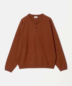 BEAUTY&YOUTH UNITED ARROWS / ビューティー&ユース ユナイテッドアローズ ニット・セーター | KNITEE フェザー コットン ヘンリーネック ニット Tシャツ ウォッシャブル