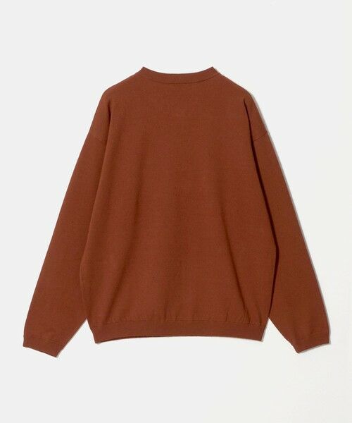 BEAUTY&YOUTH UNITED ARROWS / ビューティー&ユース ユナイテッドアローズ ニット・セーター | KNITEE フェザー コットン ヘンリーネック ニット Tシャツ ウォッシャブル | 詳細3