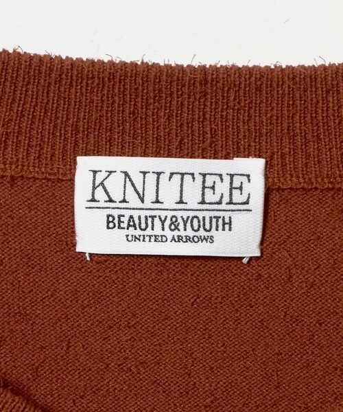 BEAUTY&YOUTH UNITED ARROWS / ビューティー&ユース ユナイテッドアローズ ニット・セーター | KNITEE フェザー コットン ヘンリーネック ニット Tシャツ ウォッシャブル | 詳細8