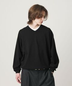 BEAUTY&YOUTH UNITED ARROWS / ビューティー&ユース ユナイテッドアローズ ニット・セーター | KNITEE フェザー コットン Vネック ニット Tシャツ ウォッシャブル