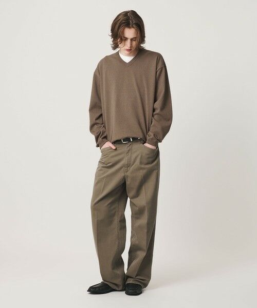 BEAUTY&YOUTH UNITED ARROWS / ビューティー&ユース ユナイテッドアローズ ニット・セーター | KNITEE フェザー コットン Vネック ニット Tシャツ ウォッシャブル | 詳細6
