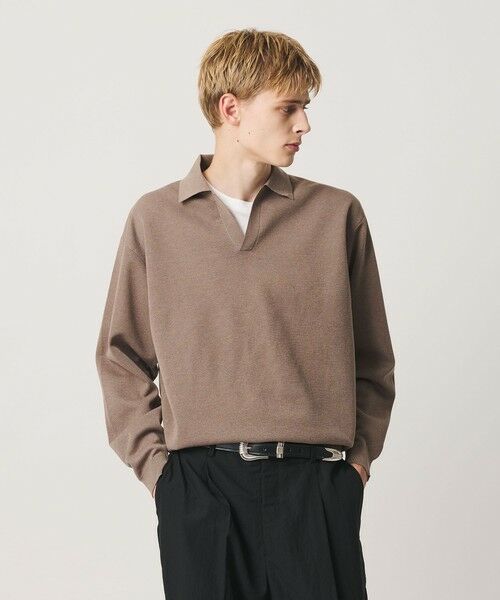 BEAUTY&YOUTH UNITED ARROWS / ビューティー&ユース ユナイテッドアローズ ニット・セーター | メランジ ミラノ スキッパー ニット ウォッシャブル | 詳細17