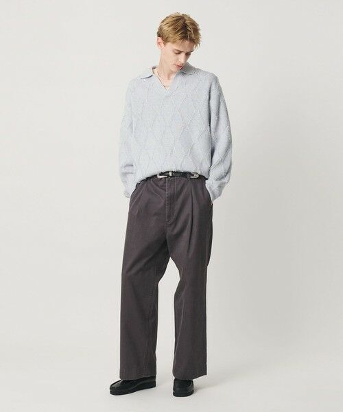 BEAUTY&YOUTH UNITED ARROWS / ビューティー&ユース ユナイテッドアローズ ニット・セーター | フリンジ パターン スキッパー ニット | 詳細1