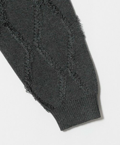 BEAUTY&YOUTH UNITED ARROWS / ビューティー&ユース ユナイテッドアローズ ニット・セーター | フリンジ パターン スキッパー ニット | 詳細14