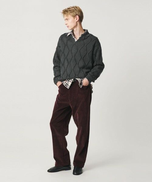 BEAUTY&YOUTH UNITED ARROWS / ビューティー&ユース ユナイテッドアローズ ニット・セーター | フリンジ パターン スキッパー ニット | 詳細7