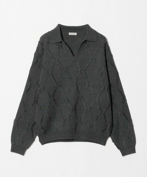 BEAUTY&YOUTH UNITED ARROWS / ビューティー&ユース ユナイテッドアローズ ニット・セーター | フリンジ パターン スキッパー ニット | 詳細11
