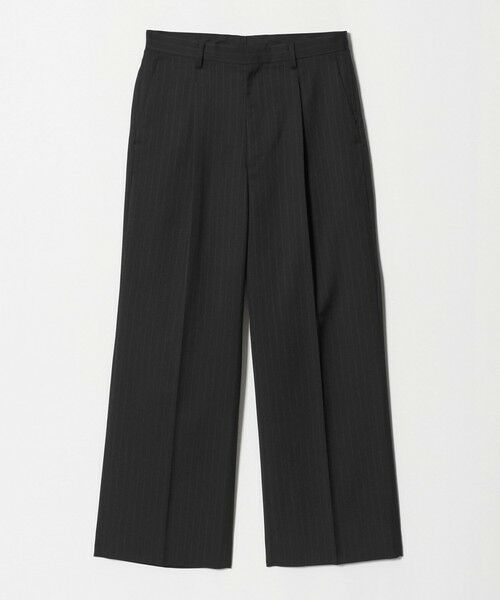 BEAUTY&YOUTH UNITED ARROWS / ビューティー&ユース ユナイテッドアローズ その他パンツ | ピンストライプ ワイド ストレート スラックス NO.10（BLACK）