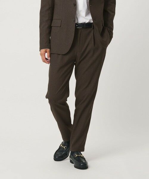 BEAUTY&YOUTH UNITED ARROWS / ビューティー&ユース ユナイテッドアローズ その他パンツ | リサイクル ポリエステル 1プリーツ テーパード パンツ NO.3 セットアップ対応 ヨコストレッチ ウォッシャブル | 詳細13