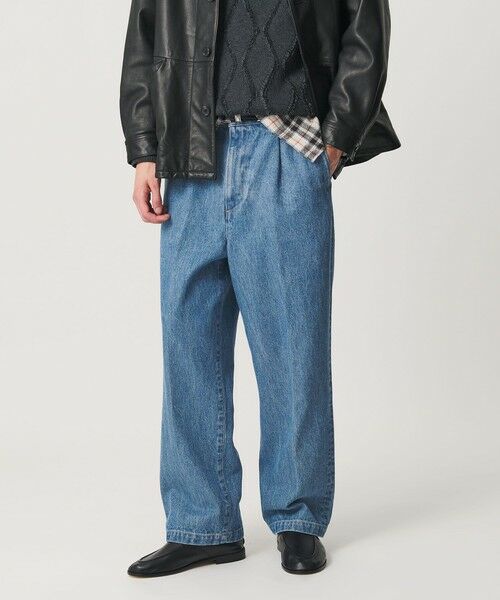 BEAUTY&YOUTH UNITED ARROWS / ビューティー&ユース ユナイテッドアローズ その他パンツ | ハイツイスト フェード デニム パンツ スタンダード NO.9（LT.BLUE）