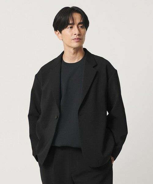BEAUTY&YOUTH UNITED ARROWS / ビューティー&ユース ユナイテッドアローズ テーラードジャケット | DUAL PACK 3.0 1B リラックス ジャケット ヨコストレッチ UVカット ウォッシャブル セットアップ対応（BLACK）