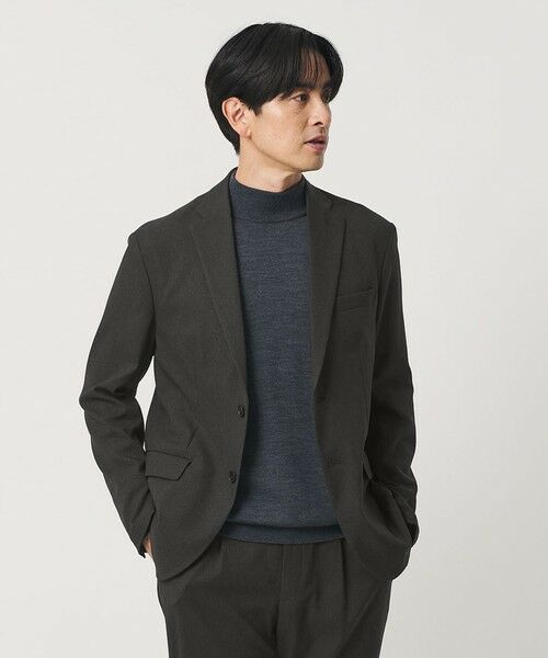 BEAUTY&YOUTH UNITED ARROWS / ビューティー&ユース ユナイテッドアローズ テーラードジャケット | リサイクル ポリエステル 2B ジャケット セットアップ対応 ヨコストレッチ ウォッシャブル（DK.GRAY）