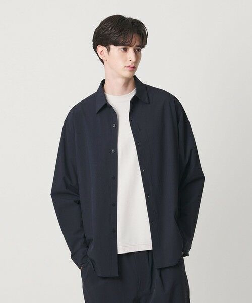 BEAUTY&YOUTH UNITED ARROWS / ビューティー&ユース ユナイテッドアローズ シャツ・ブラウス | 【WEB限定】360°MASTER ヴァーブ ロングスリーブ シャツ セットアップ対応 撥水 ストレッチ ウォッシャブル（NAVY）