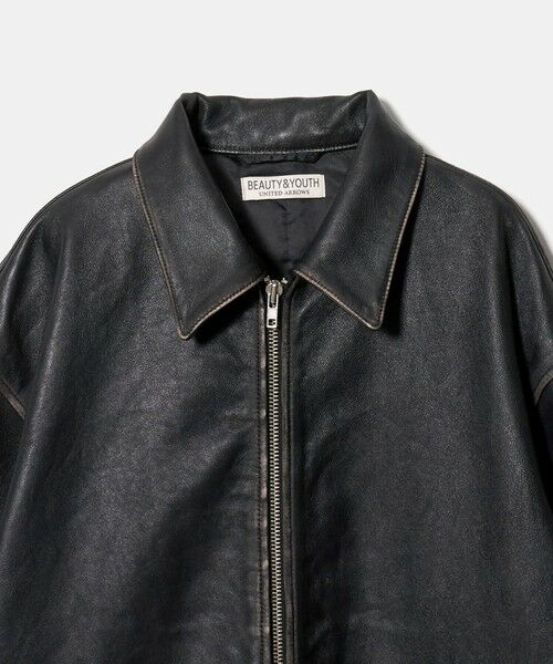 BEAUTY&YOUTH UNITED ARROWS / ビューティー&ユース ユナイテッドアローズ その他アウター | ラブ レザー ワーク ジャケット | 詳細8