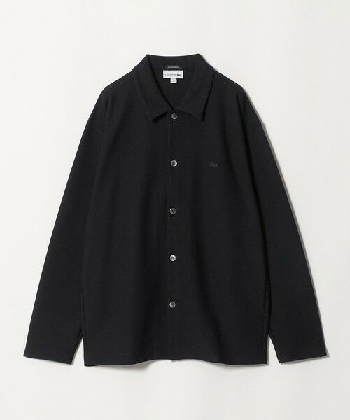 BEAUTY&YOUTH UNITED ARROWS / ビューティー&ユース ユナイテッドアローズ カーディガン・ボレロ | ＜LACOSTE for BEAUTY&YOUTH＞ ワントーン シャツ ジャケット（BLACK）