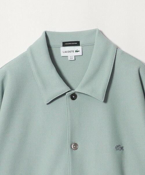 BEAUTY&YOUTH UNITED ARROWS / ビューティー&ユース ユナイテッドアローズ カーディガン・ボレロ | ＜LACOSTE for BEAUTY&YOUTH＞ ワントーン シャツ ジャケット | 詳細5