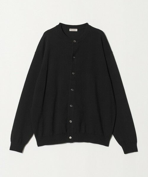 BEAUTY&YOUTH UNITED ARROWS / ビューティー&ユース ユナイテッドアローズ カーディガン・ボレロ | フェザーヤーン クルーネック カーディガン ウォッシャブル（BLACK）