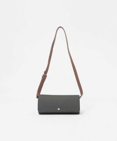BEAUTY&YOUTH UNITED ARROWS / ビューティー&ユース ユナイテッドアローズ ショルダーバッグ | “Emboss Bag Series” ラウンド ショルダー バッグ（DK.GRAY）