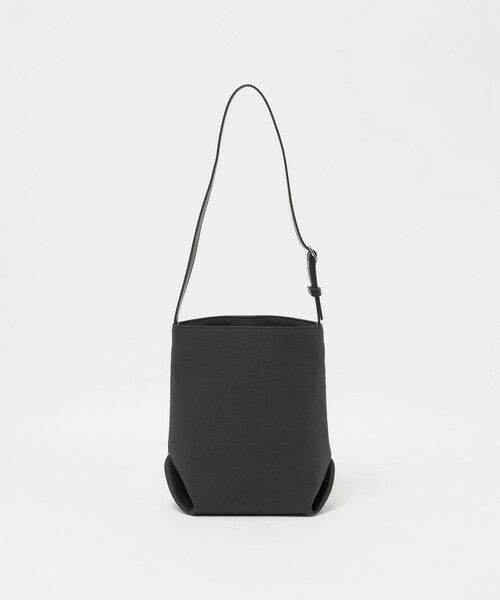 BEAUTY&YOUTH UNITED ARROWS / ビューティー&ユース ユナイテッドアローズ ショルダーバッグ | “Emboss Bag Series” バケット バッグ（BLACK）