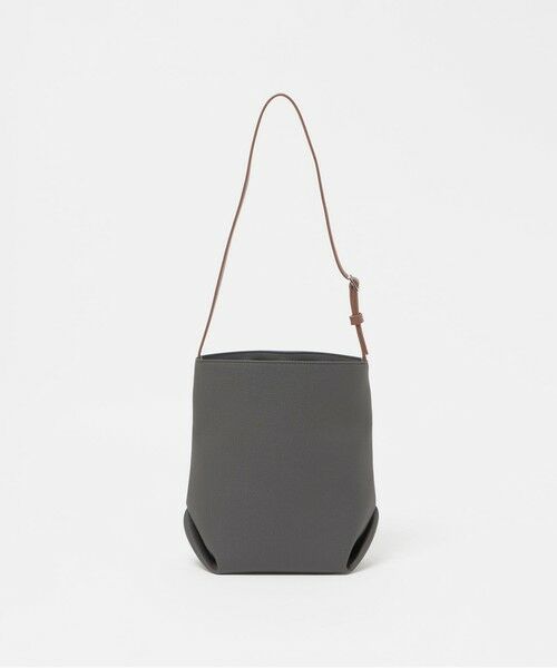 BEAUTY&YOUTH UNITED ARROWS / ビューティー&ユース ユナイテッドアローズ ショルダーバッグ | “Emboss Bag Series” バケット バッグ（DK.GRAY）