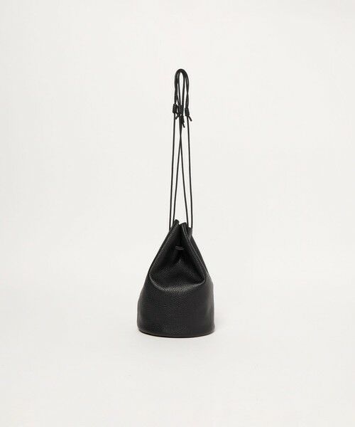 BEAUTY&YOUTH UNITED ARROWS / ビューティー&ユース ユナイテッドアローズ ハンドバッグ | 【WEB限定】シボ レザー パース（BLACK）