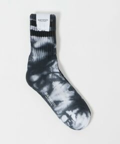 BEAUTY&YOUTH UNITED ARROWS / ビューティー&ユース ユナイテッドアローズ ソックス | 2ライン パイル クルー タイダイ ソックス