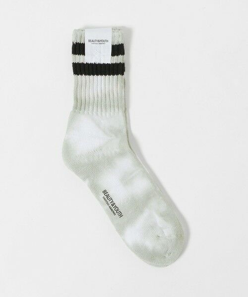 BEAUTY&YOUTH UNITED ARROWS / ビューティー&ユース ユナイテッドアローズ ソックス | 2ライン パイル クルー タイダイ ソックス（その他2）