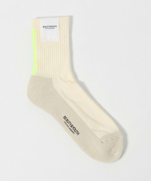 BEAUTY&YOUTH UNITED ARROWS / ビューティー&ユース ユナイテッドアローズ ソックス | バック ライン ソックス（OFF WHITE）