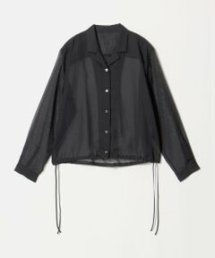 BEAUTY&YOUTH UNITED ARROWS / ビューティー&ユース ユナイテッドアローズ シャツ・ブラウス | シアー ドローストリング オープンカラーシャツ