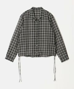 BEAUTY&YOUTH UNITED ARROWS / ビューティー&ユース ユナイテッドアローズ シャツ・ブラウス | シアー ドローストリング オープンカラーシャツ