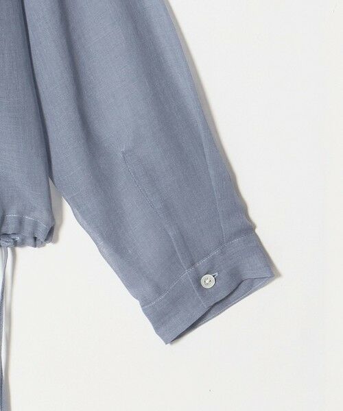 BEAUTY&YOUTH UNITED ARROWS / ビューティー&ユース ユナイテッドアローズ シャツ・ブラウス | シアー ドローストリング オープンカラーシャツ | 詳細5