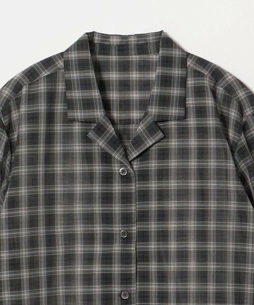 BEAUTY&YOUTH UNITED ARROWS / ビューティー&ユース ユナイテッドアローズ シャツ・ブラウス | シアー ドローストリング オープンカラーシャツ | 詳細10