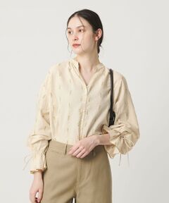 BEAUTY&YOUTH UNITED ARROWS / ビューティー&ユース ユナイテッドアローズ シャツ・ブラウス | コットン ジャガード ペザントシャツ ウォッシャブル