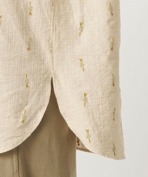 BEAUTY&YOUTH UNITED ARROWS / ビューティー&ユース ユナイテッドアローズ シャツ・ブラウス | コットン ジャガード ペザントシャツ ウォッシャブル | 詳細9