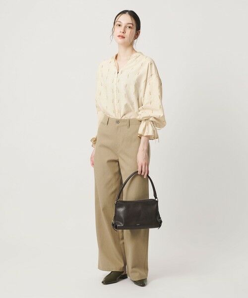 BEAUTY&YOUTH UNITED ARROWS / ビューティー&ユース ユナイテッドアローズ シャツ・ブラウス | コットン ジャガード ペザントシャツ ウォッシャブル | 詳細3