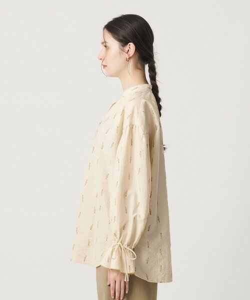 BEAUTY&YOUTH UNITED ARROWS / ビューティー&ユース ユナイテッドアローズ シャツ・ブラウス | コットン ジャガード ペザントシャツ ウォッシャブル | 詳細5