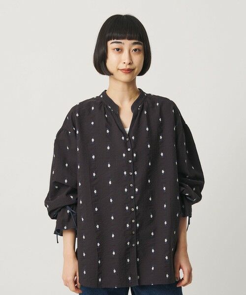 BEAUTY&YOUTH UNITED ARROWS / ビューティー&ユース ユナイテッドアローズ シャツ・ブラウス | コットン ジャガード ペザントシャツ ウォッシャブル | 詳細12