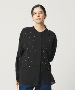 BEAUTY&YOUTH UNITED ARROWS / ビューティー&ユース ユナイテッドアローズ シャツ・ブラウス | コットンクレープ ビーズ エンブロイダリー シャツ