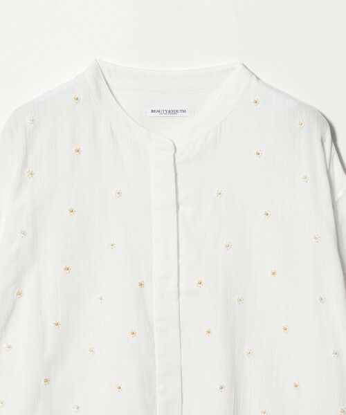 BEAUTY&YOUTH UNITED ARROWS / ビューティー&ユース ユナイテッドアローズ シャツ・ブラウス | コットンクレープ ビーズ エンブロイダリー シャツ | 詳細5