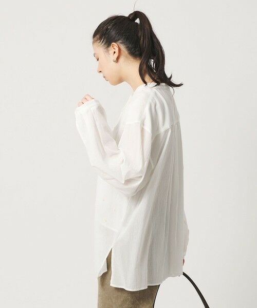 BEAUTY&YOUTH UNITED ARROWS / ビューティー&ユース ユナイテッドアローズ シャツ・ブラウス | コットンクレープ ビーズ エンブロイダリー シャツ | 詳細2