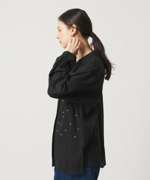 BEAUTY&YOUTH UNITED ARROWS / ビューティー&ユース ユナイテッドアローズ シャツ・ブラウス | コットンクレープ ビーズ エンブロイダリー シャツ | 詳細8