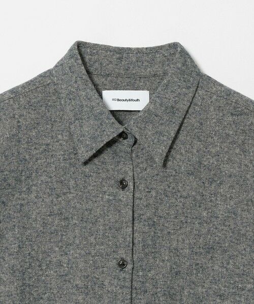 BEAUTY&YOUTH UNITED ARROWS / ビューティー&ユース ユナイテッドアローズ シャツ・ブラウス | 麻コットン フランネル レギュラーカラー シャツ | 詳細2