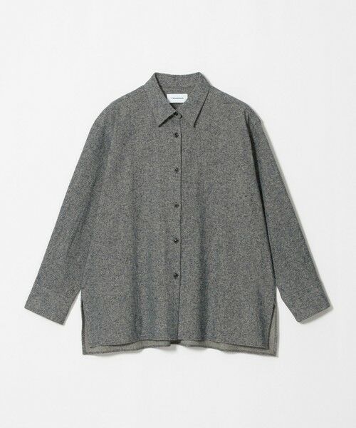 BEAUTY&YOUTH UNITED ARROWS / ビューティー&ユース ユナイテッドアローズ シャツ・ブラウス | 麻コットン フランネル レギュラーカラー シャツ（NAVY）