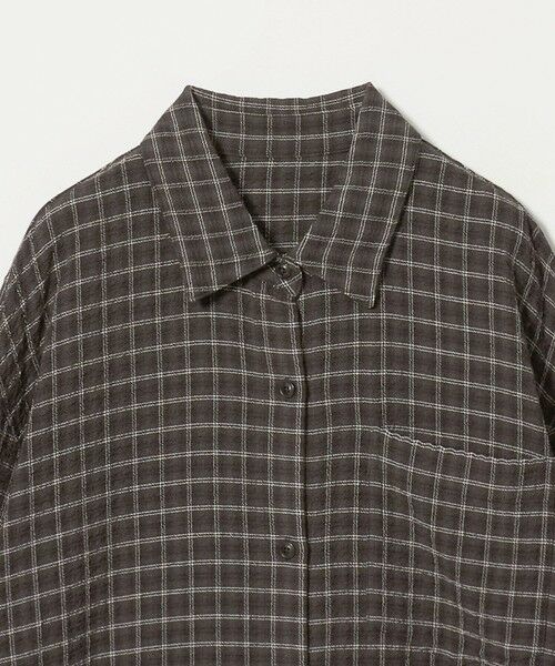 BEAUTY&YOUTH UNITED ARROWS / ビューティー&ユース ユナイテッドアローズ シャツ・ブラウス | レーヨンブレンド チェック オーバーサイズシャツ | 詳細1