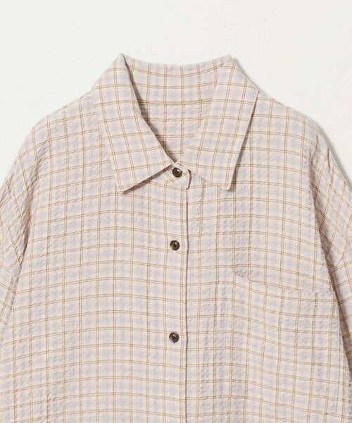 BEAUTY&YOUTH UNITED ARROWS / ビューティー&ユース ユナイテッドアローズ シャツ・ブラウス | レーヨンブレンド チェック オーバーサイズシャツ | 詳細3