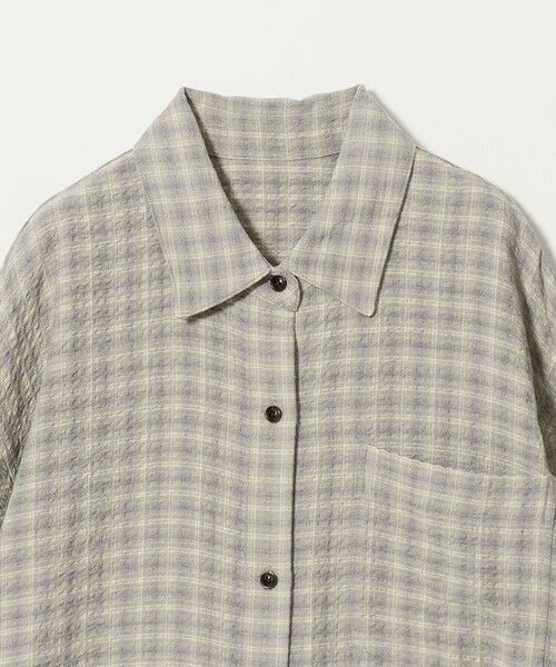 BEAUTY&YOUTH UNITED ARROWS / ビューティー&ユース ユナイテッドアローズ シャツ・ブラウス | レーヨンブレンド チェック オーバーサイズシャツ | 詳細6