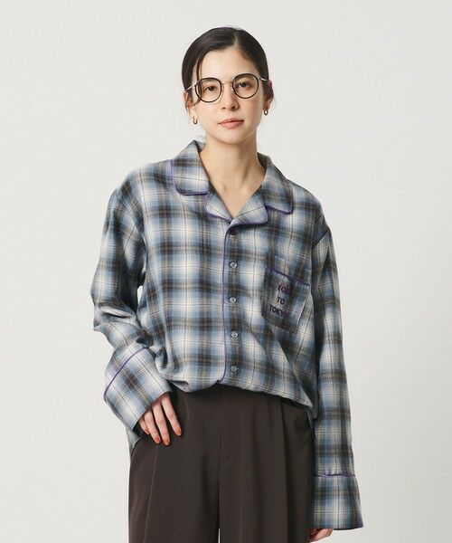 BEAUTY&YOUTH UNITED ARROWS / ビューティー&ユース ユナイテッドアローズ シャツ・ブラウス | 【別注】＜TOKI＞チェック オープンカラー シャツ | 詳細1