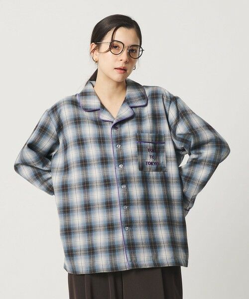 BEAUTY&YOUTH UNITED ARROWS / ビューティー&ユース ユナイテッドアローズ シャツ・ブラウス | 【別注】＜TOKI＞チェック オープンカラー シャツ | 詳細4